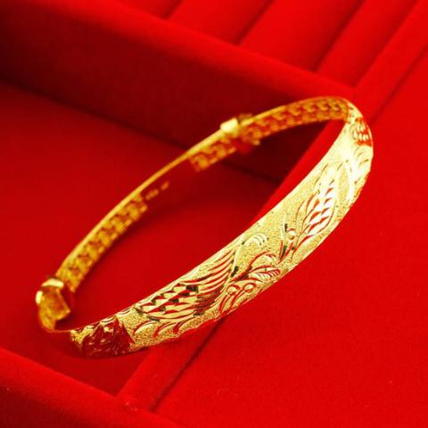 中国金行,黄金手镯刮痕修复,黄金手镯